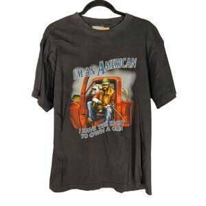 Vintage American Thunder Shirt Hunter Outdoorsman 2nd Amendment Gun